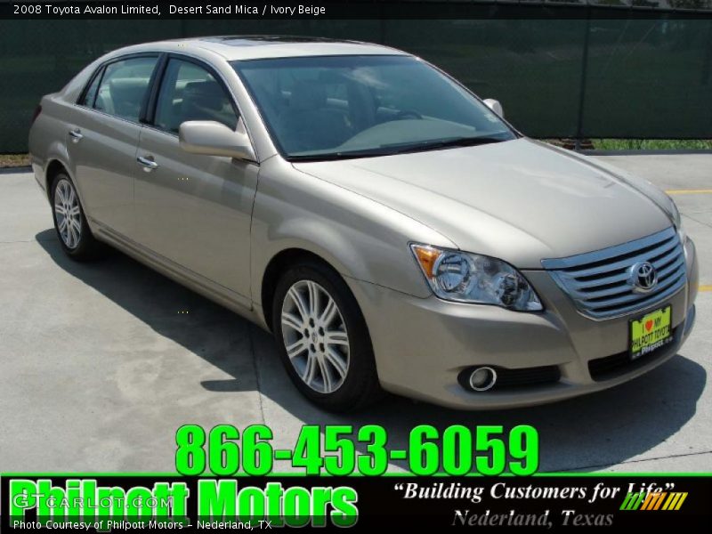Desert Sand Mica / Ivory Beige 2008 Toyota Avalon Limited