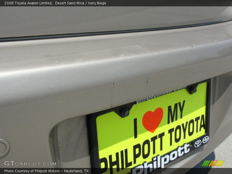 Desert Sand Mica / Ivory Beige 2008 Toyota Avalon Limited