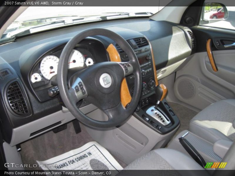 Storm Gray / Gray 2007 Saturn VUE V6 AWD