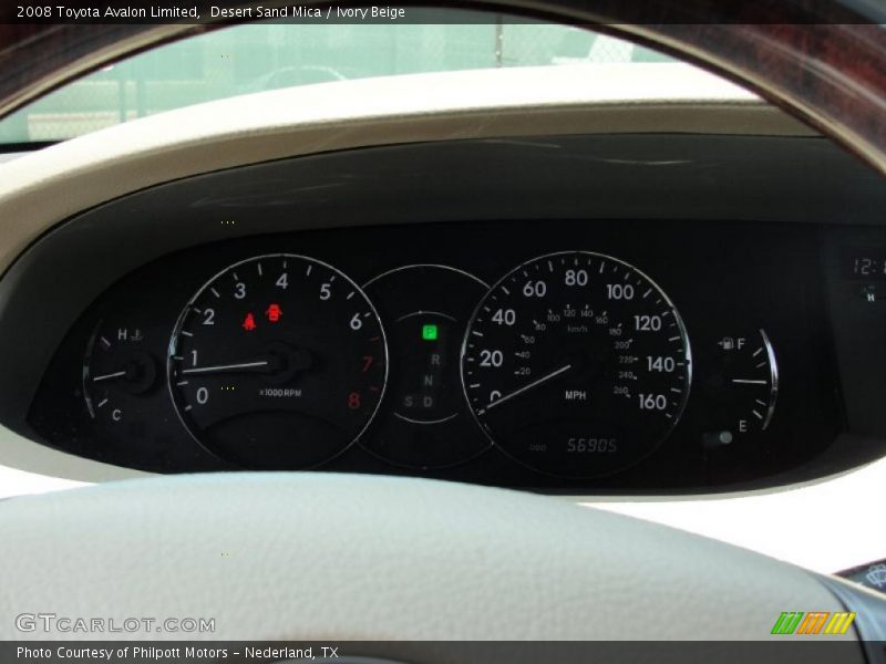 Desert Sand Mica / Ivory Beige 2008 Toyota Avalon Limited