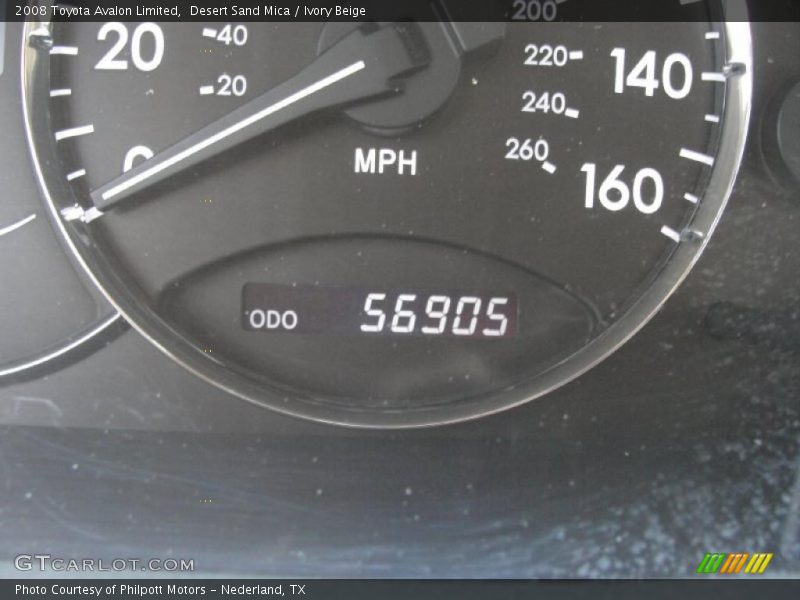 Desert Sand Mica / Ivory Beige 2008 Toyota Avalon Limited
