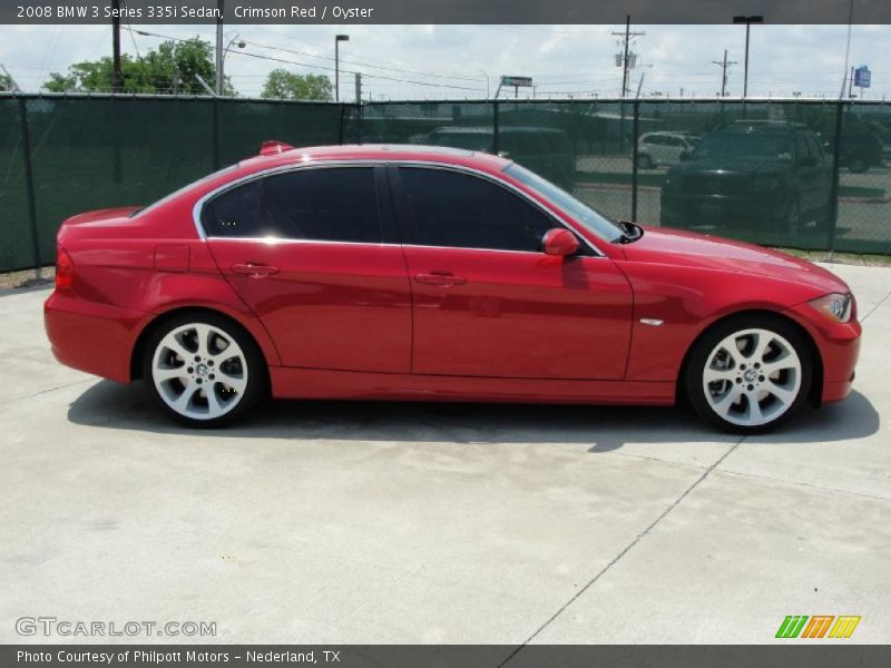 Crimson Red / Oyster 2008 BMW 3 Series 335i Sedan