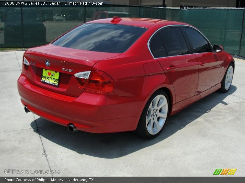 Crimson Red / Oyster 2008 BMW 3 Series 335i Sedan
