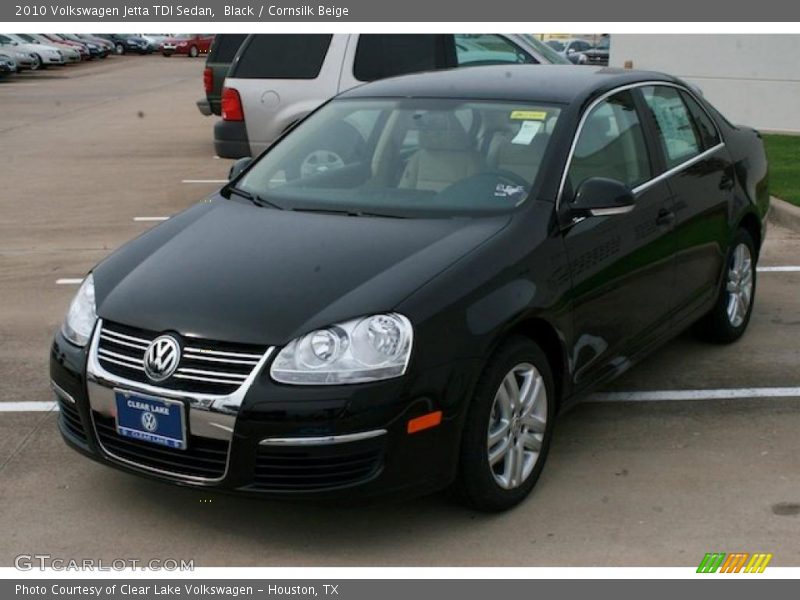 Black / Cornsilk Beige 2010 Volkswagen Jetta TDI Sedan
