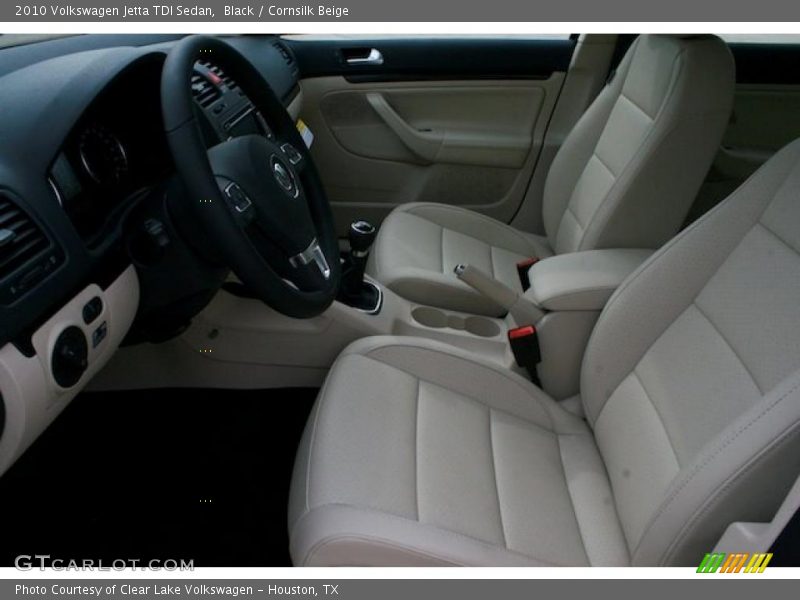 Black / Cornsilk Beige 2010 Volkswagen Jetta TDI Sedan