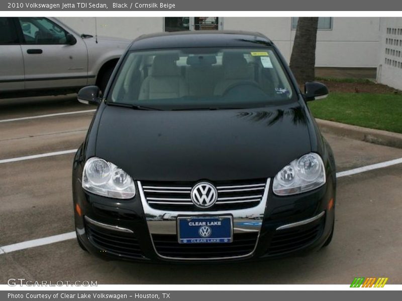 Black / Cornsilk Beige 2010 Volkswagen Jetta TDI Sedan