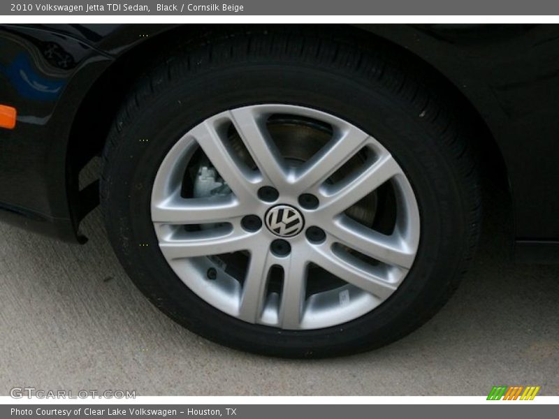 Black / Cornsilk Beige 2010 Volkswagen Jetta TDI Sedan