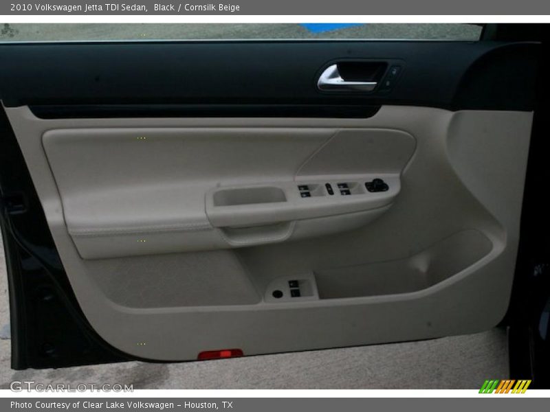 Black / Cornsilk Beige 2010 Volkswagen Jetta TDI Sedan