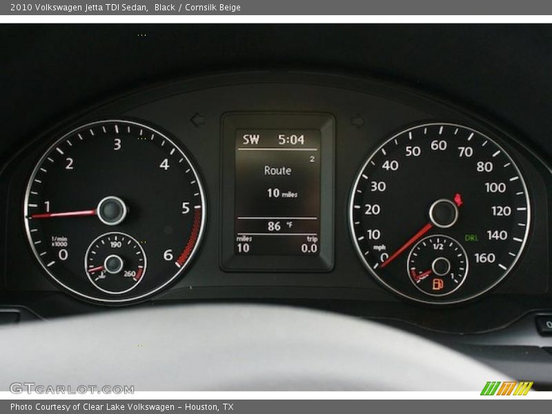 Black / Cornsilk Beige 2010 Volkswagen Jetta TDI Sedan