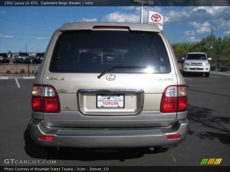 Cashmere Beige Metallic / Ivory 2002 Lexus LX 470