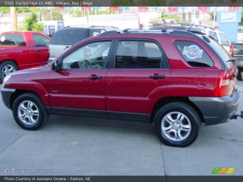 Volcanic Red / Beige 2005 Kia Sportage LX 4WD