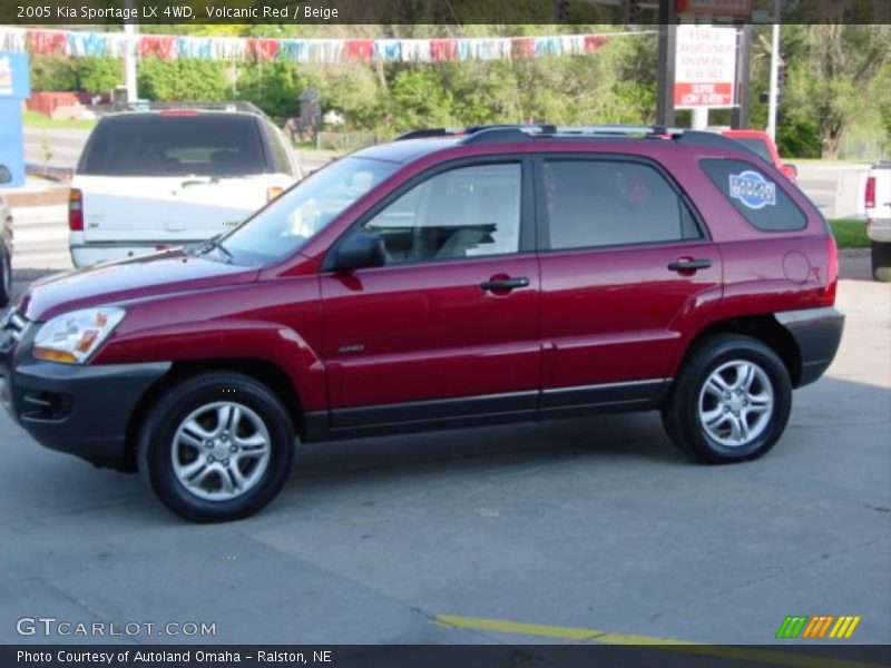 Volcanic Red / Beige 2005 Kia Sportage LX 4WD