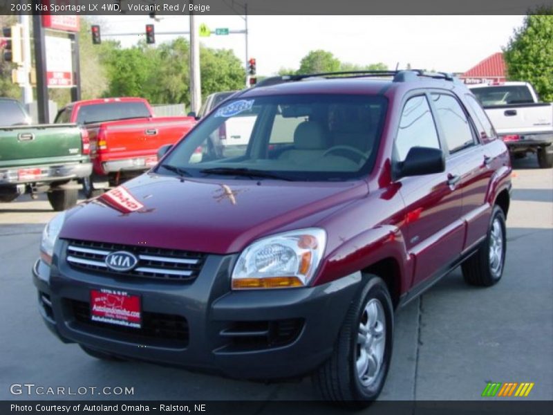 Volcanic Red / Beige 2005 Kia Sportage LX 4WD