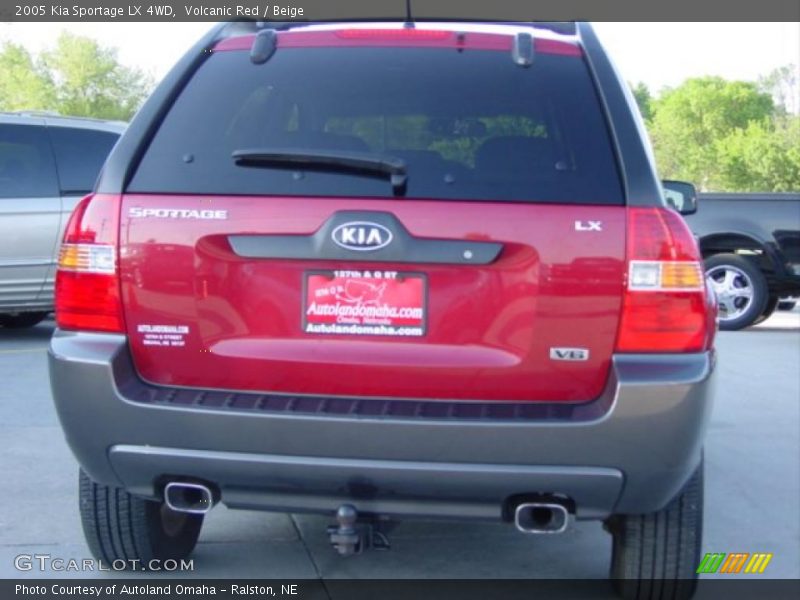 Volcanic Red / Beige 2005 Kia Sportage LX 4WD