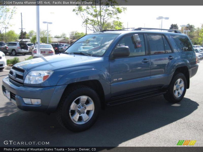 Pacific Blue Metallic / Stone 2004 Toyota 4Runner SR5 4x4