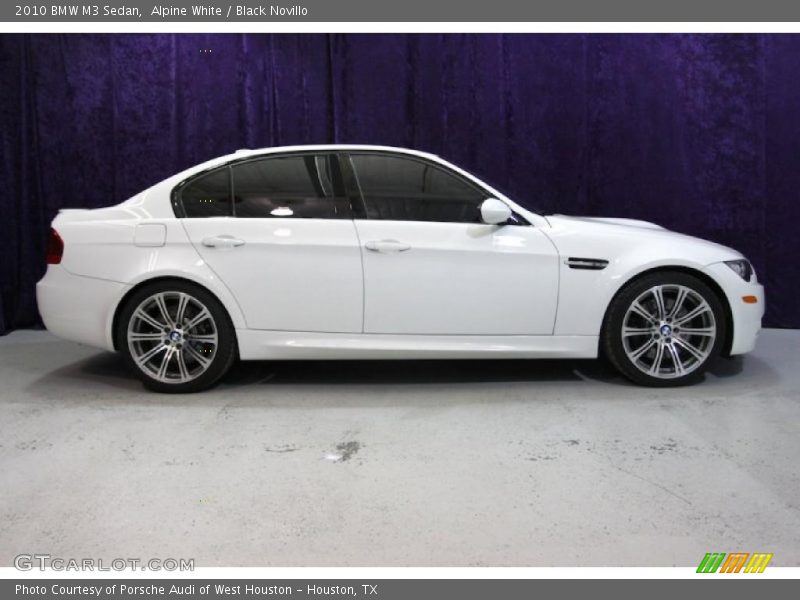 Alpine White / Black Novillo 2010 BMW M3 Sedan