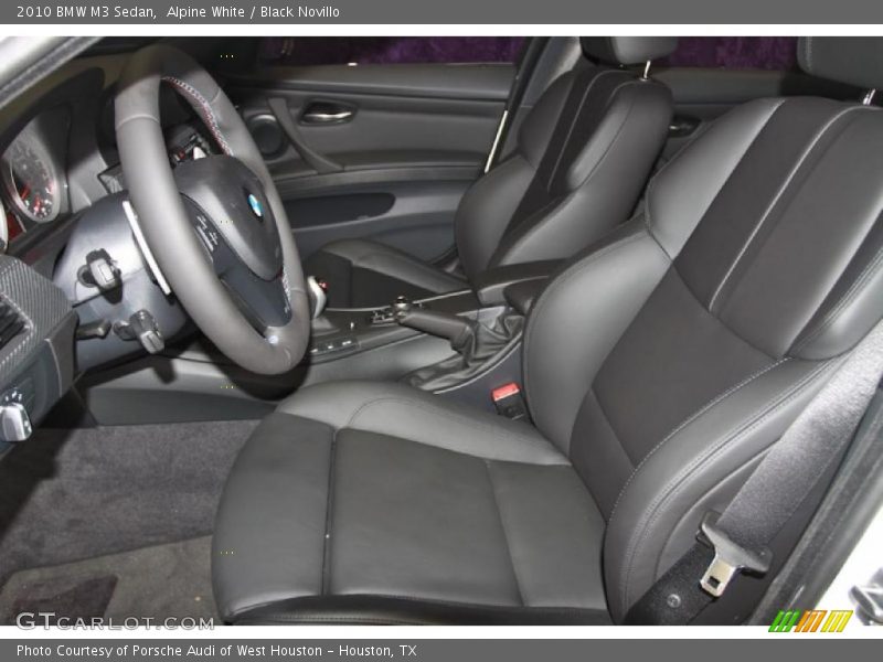 Alpine White / Black Novillo 2010 BMW M3 Sedan