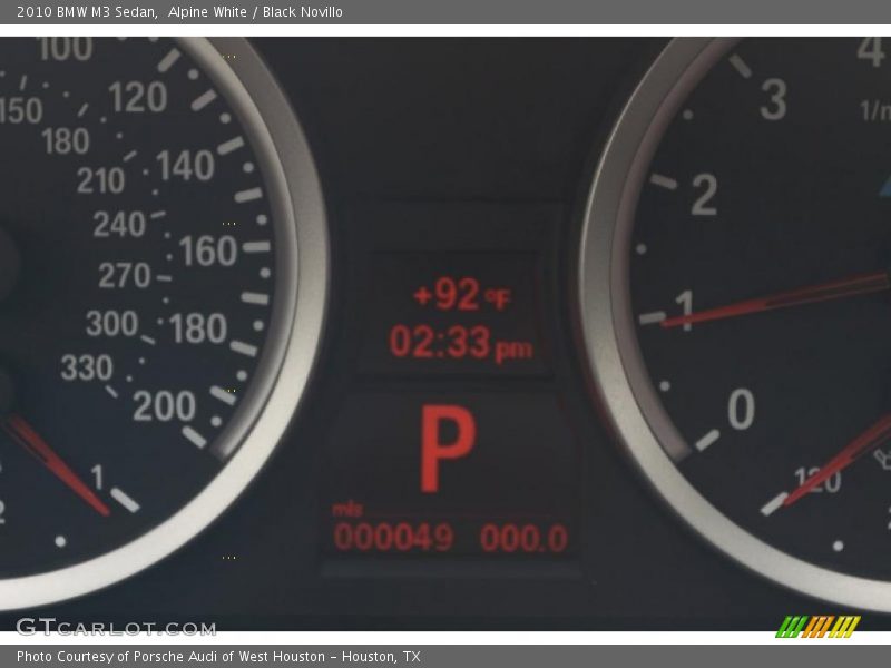 Alpine White / Black Novillo 2010 BMW M3 Sedan