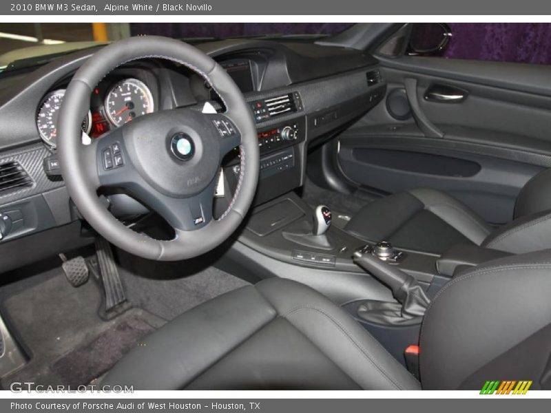 Alpine White / Black Novillo 2010 BMW M3 Sedan