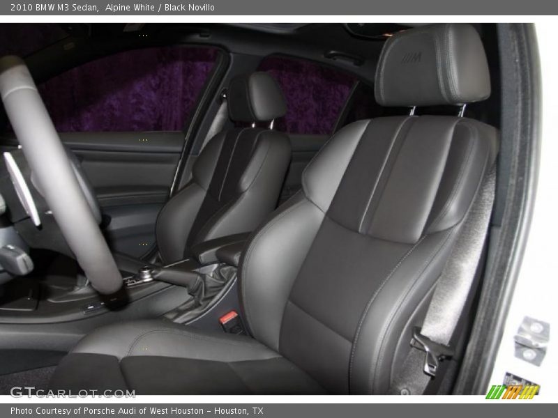 Alpine White / Black Novillo 2010 BMW M3 Sedan