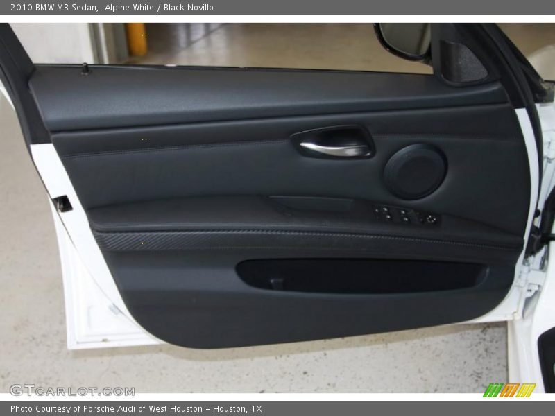 Alpine White / Black Novillo 2010 BMW M3 Sedan