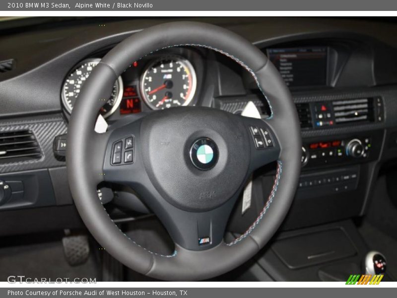 Alpine White / Black Novillo 2010 BMW M3 Sedan