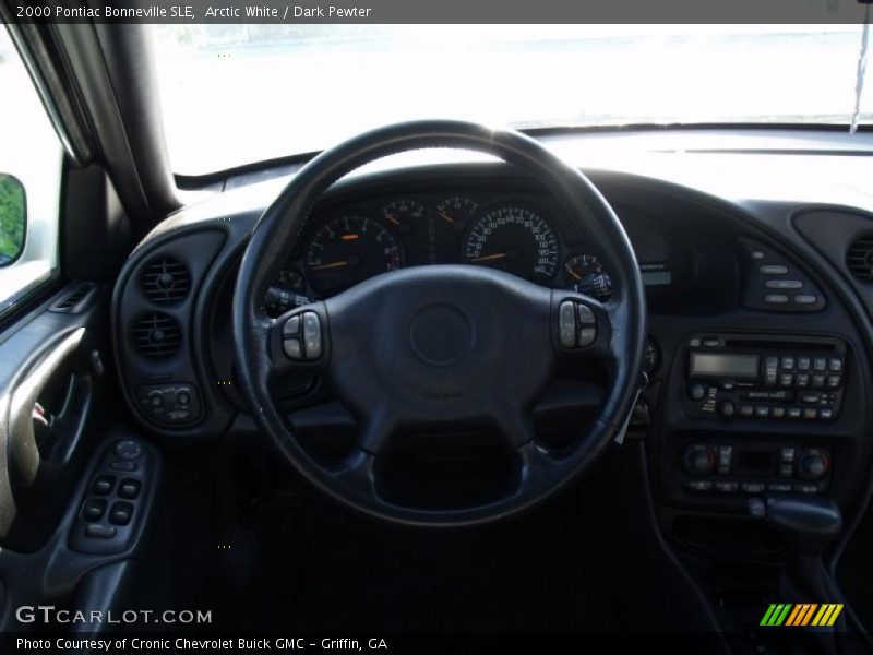 Arctic White / Dark Pewter 2000 Pontiac Bonneville SLE