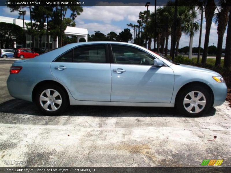 Sky Blue Pearl / Bisque 2007 Toyota Camry LE