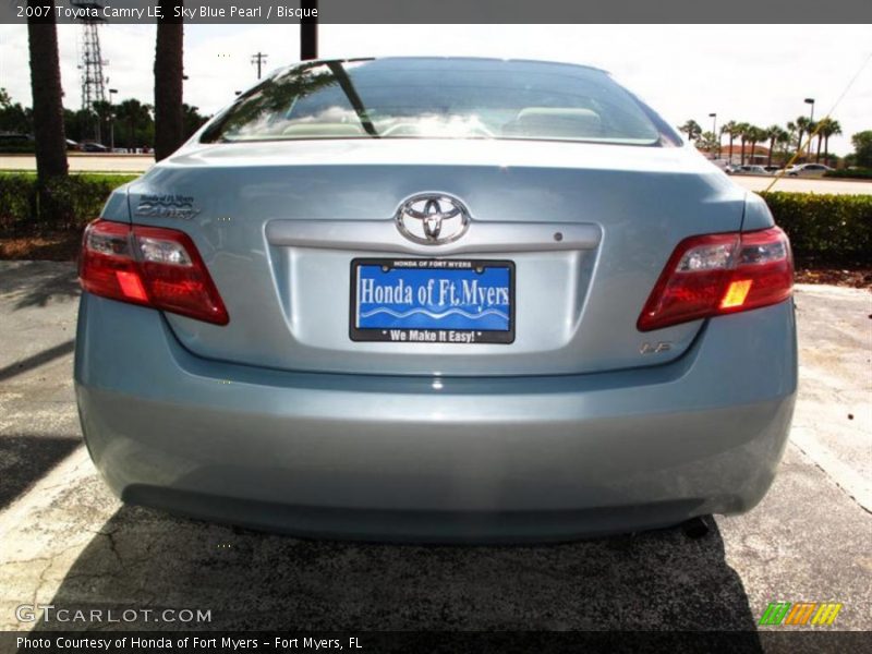 Sky Blue Pearl / Bisque 2007 Toyota Camry LE