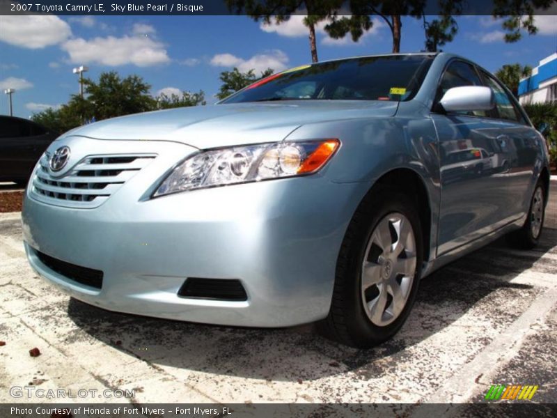 Sky Blue Pearl / Bisque 2007 Toyota Camry LE