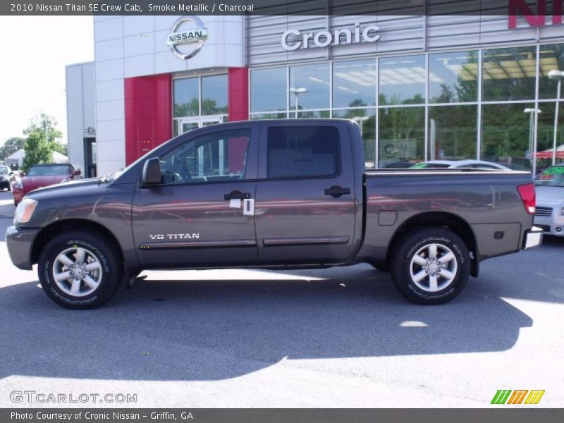 Smoke Metallic / Charcoal 2010 Nissan Titan SE Crew Cab