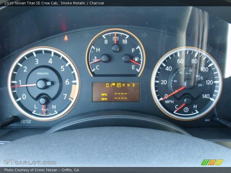 Smoke Metallic / Charcoal 2010 Nissan Titan SE Crew Cab