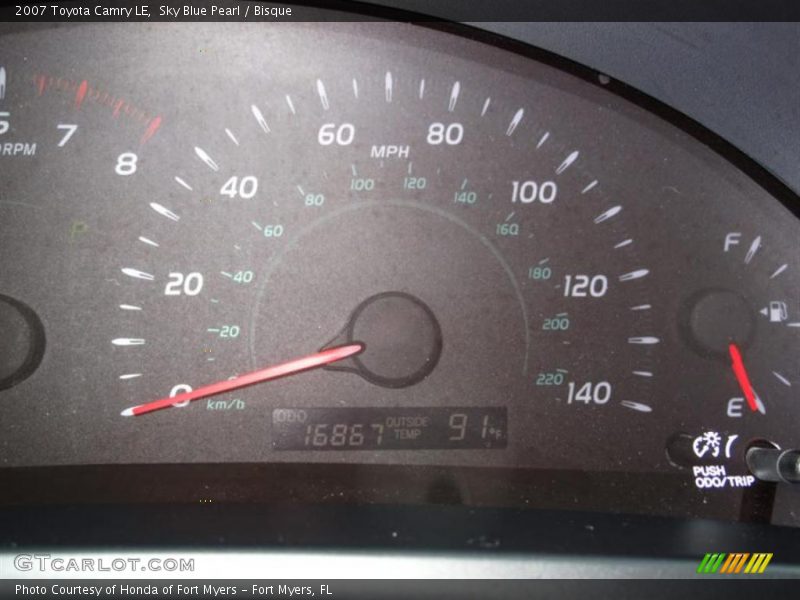 Sky Blue Pearl / Bisque 2007 Toyota Camry LE