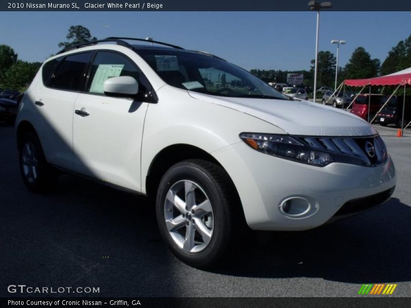 Glacier White Pearl / Beige 2010 Nissan Murano SL