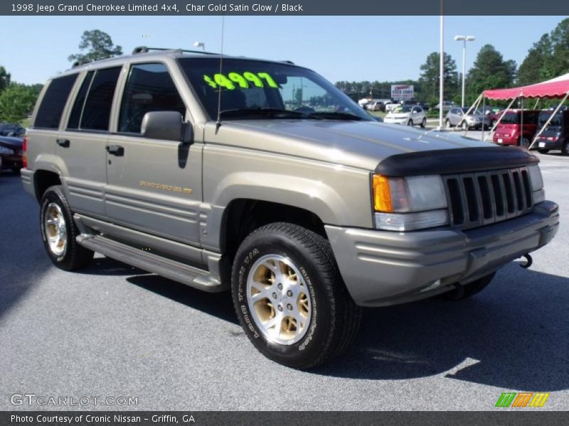 Char Gold Satin Glow / Black 1998 Jeep Grand Cherokee Limited 4x4