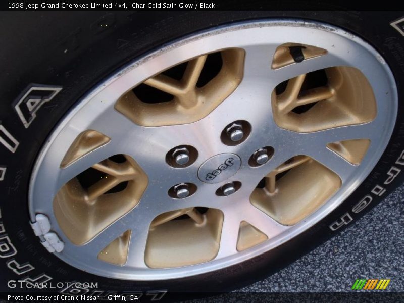 Char Gold Satin Glow / Black 1998 Jeep Grand Cherokee Limited 4x4