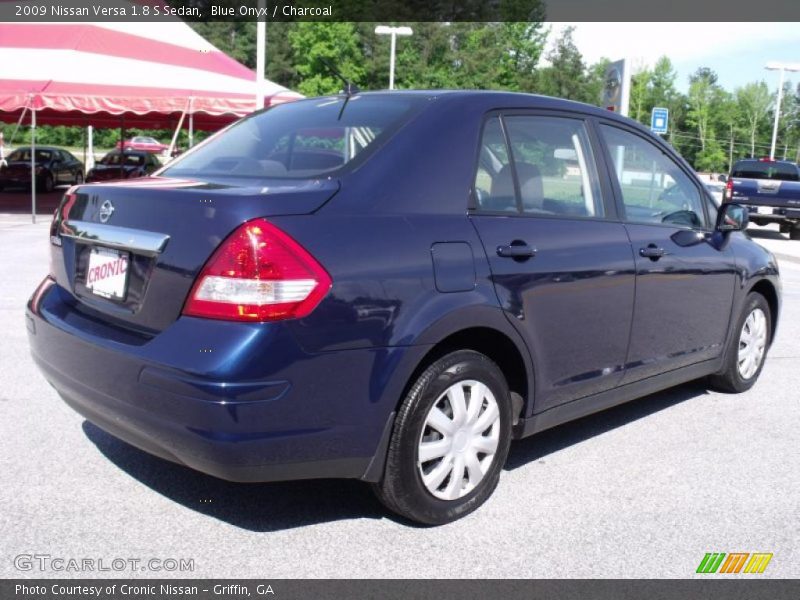 Blue Onyx / Charcoal 2009 Nissan Versa 1.8 S Sedan