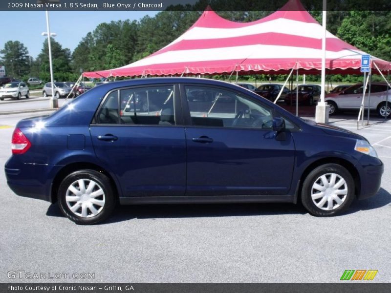 Blue Onyx / Charcoal 2009 Nissan Versa 1.8 S Sedan