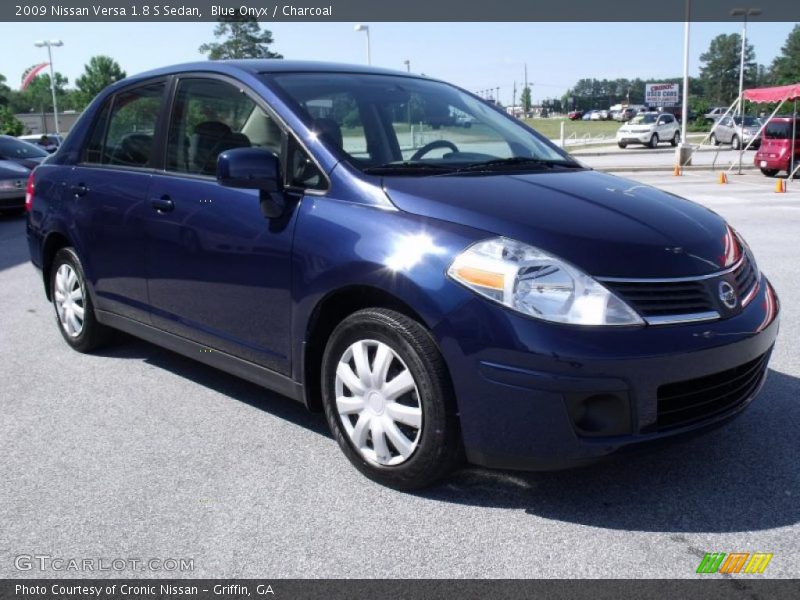 Blue Onyx / Charcoal 2009 Nissan Versa 1.8 S Sedan