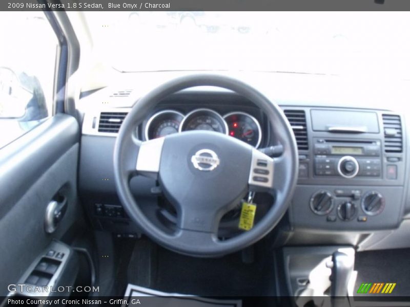 Blue Onyx / Charcoal 2009 Nissan Versa 1.8 S Sedan