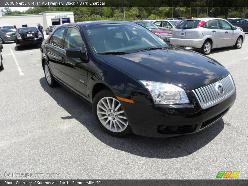 Black / Dark Charcoal 2008 Mercury Milan V6 Premier