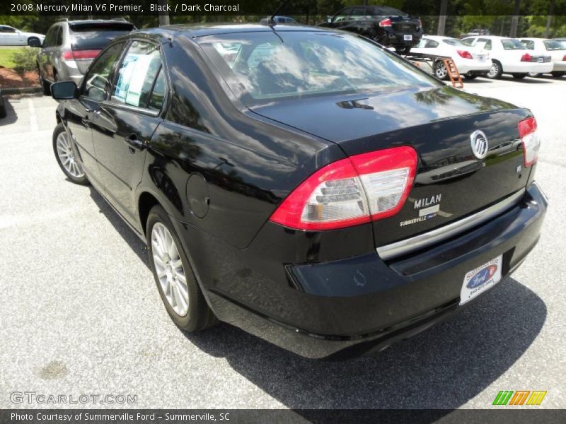 Black / Dark Charcoal 2008 Mercury Milan V6 Premier
