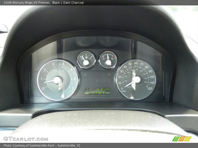 Black / Dark Charcoal 2008 Mercury Milan V6 Premier