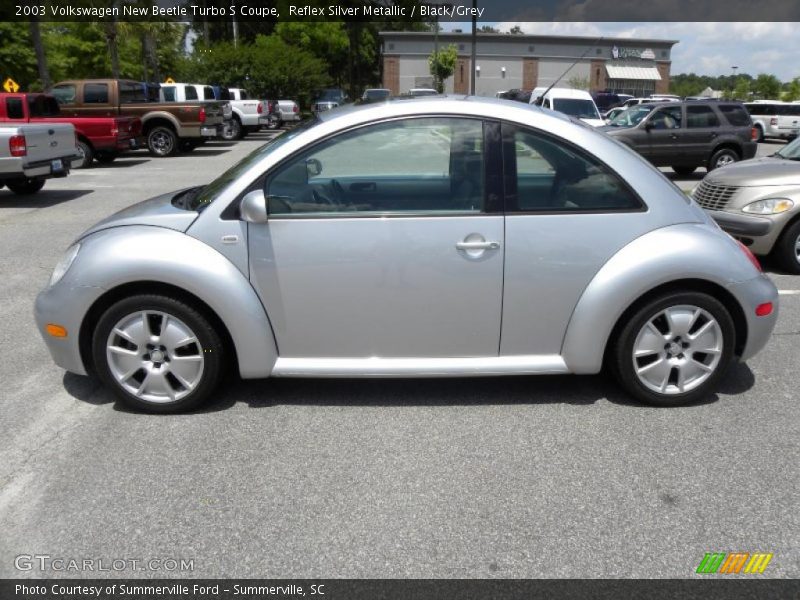 Reflex Silver Metallic / Black/Grey 2003 Volkswagen New Beetle Turbo S Coupe