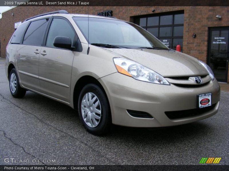 Desert Sand Mica / Taupe 2009 Toyota Sienna LE