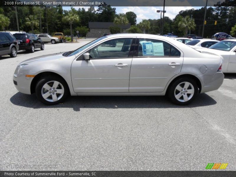 Silver Birch Metallic / Charcoal Black 2008 Ford Fusion SE