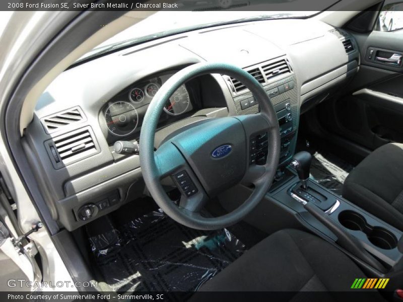 Silver Birch Metallic / Charcoal Black 2008 Ford Fusion SE