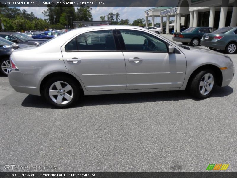 Silver Birch Metallic / Charcoal Black 2008 Ford Fusion SE