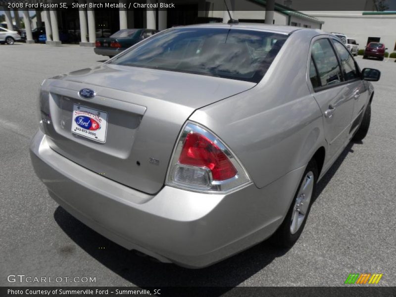 Silver Birch Metallic / Charcoal Black 2008 Ford Fusion SE