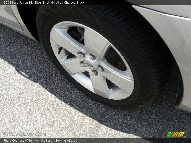 Silver Birch Metallic / Charcoal Black 2008 Ford Fusion SE
